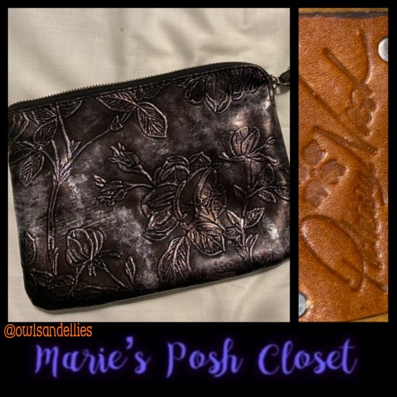 Patricia Nash Handbags - Patricia Nash Dark Brown Clutch/Wristlet